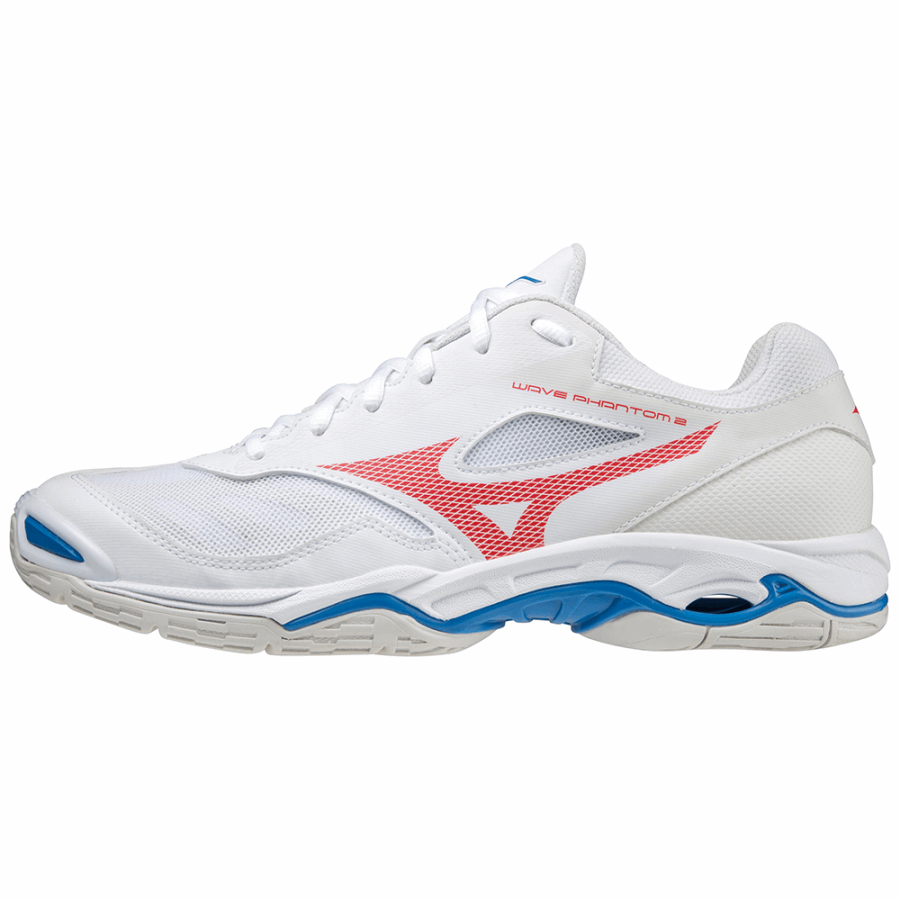 Mizuno Wave Phantom 2 White-Red-French Blue